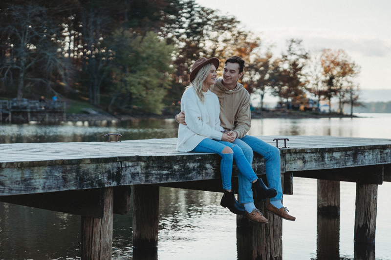 Engagement session at Harrison Bay State Park